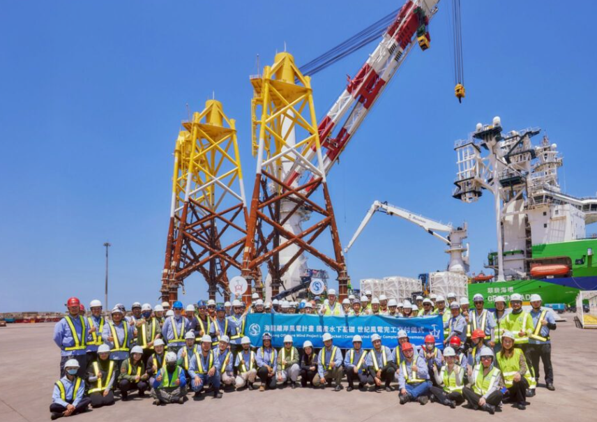 世紀風電完成臺灣海龍海上風電項目基礎交付 助力風電國產化