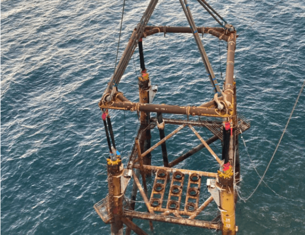 Perenco完成北海紫水晶氣田導(dǎo)管架移除工作